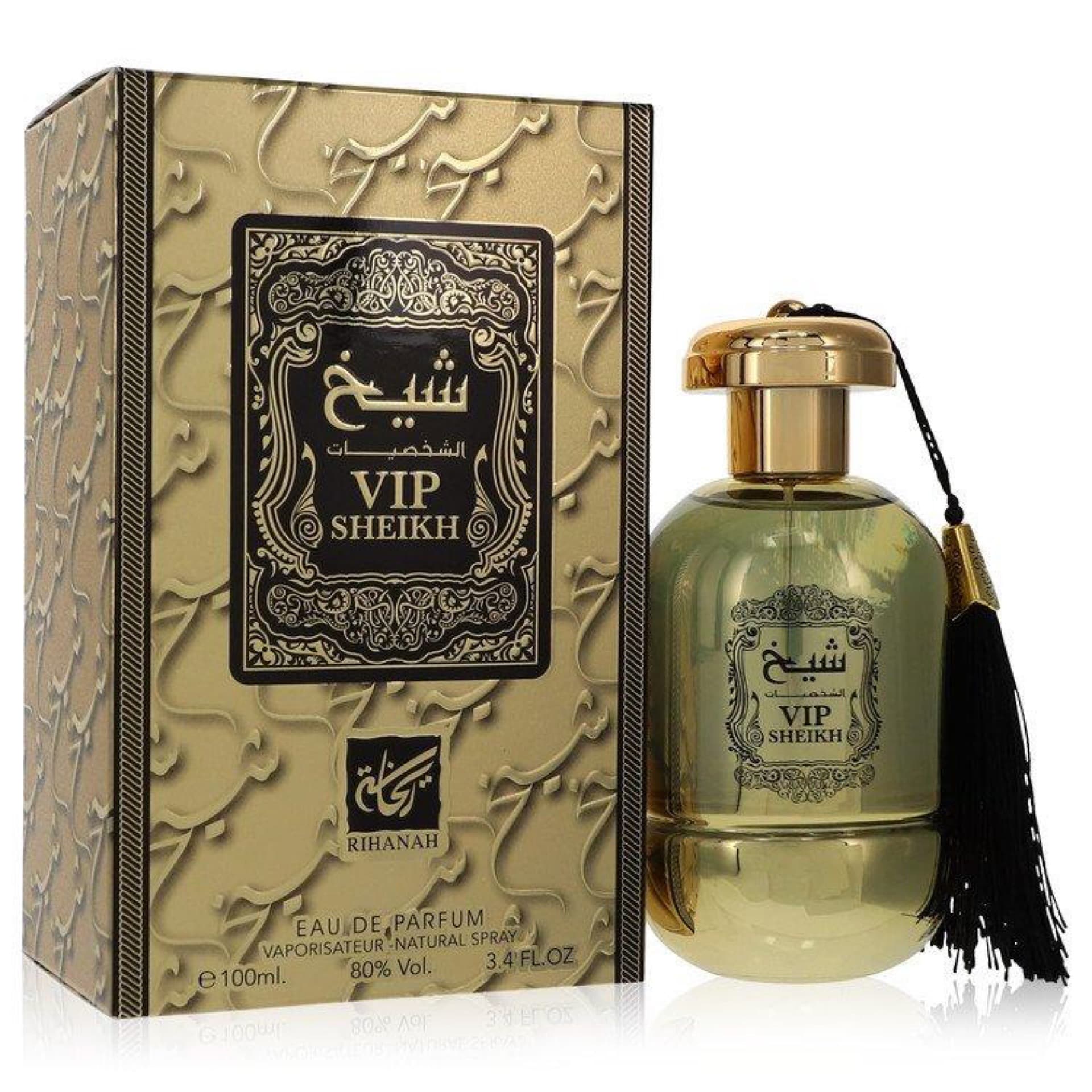 Rihanah Vip Sheikh de Rihanah Eau De Parfum Spray (Unisex) 3.4 oz para hombres