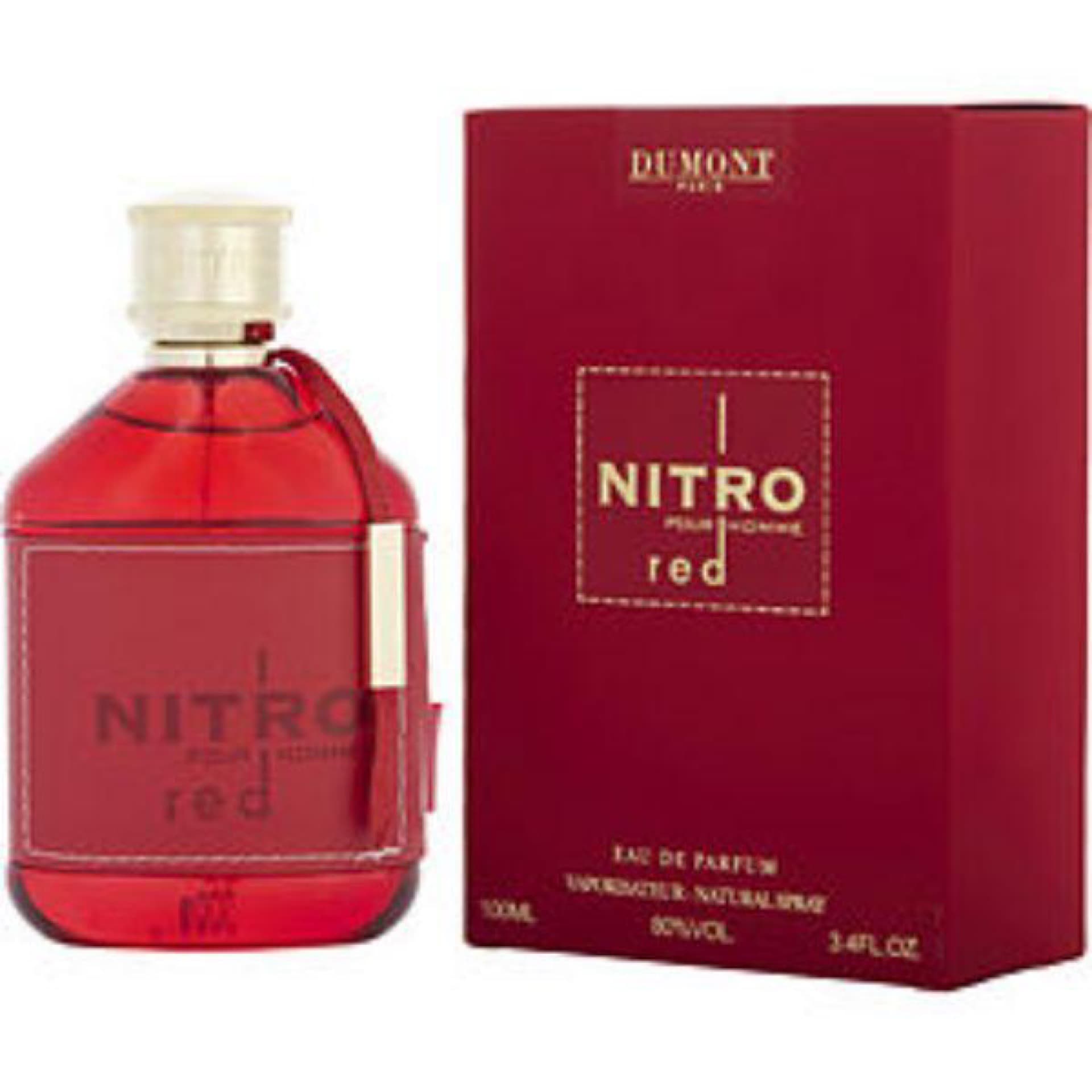 Nitro Red Eau De Parfum Spray Unisex de 100 ml (3.4 oz) de Dumont
