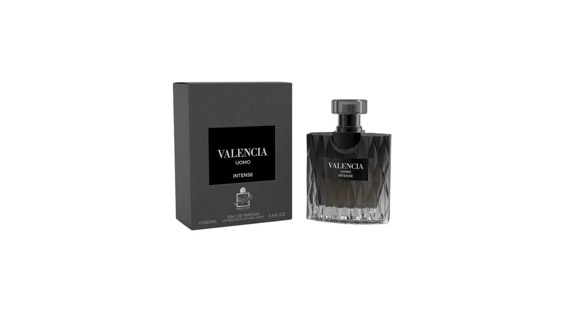 Valencia Uomo Intense Edp para él 100 ml / 3.4 onzas líquidas. 3.4 onzas líquidas