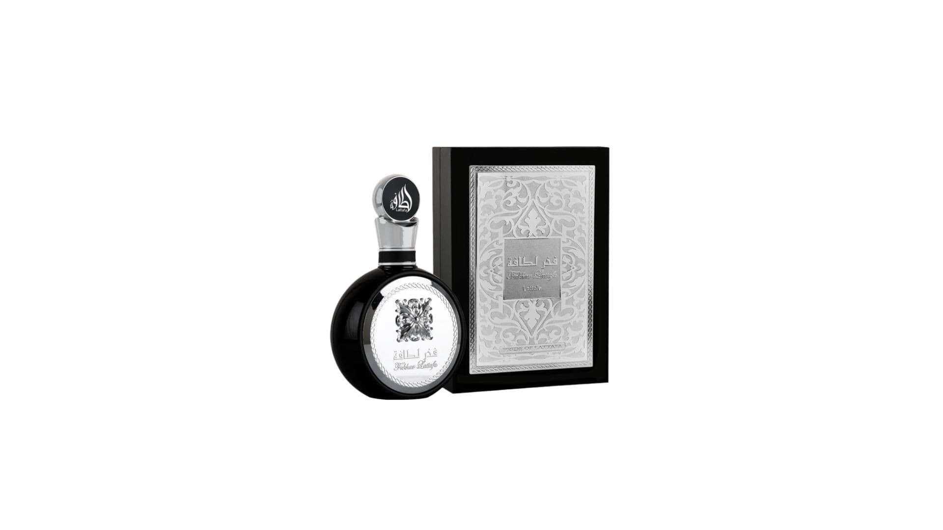 Lattafa Fakhar Black | Set de regalo de fragancia para hombre: 100 ml de Eau De Parfum, 12 ml de spray de viaje y 100 ml de gel de ducha