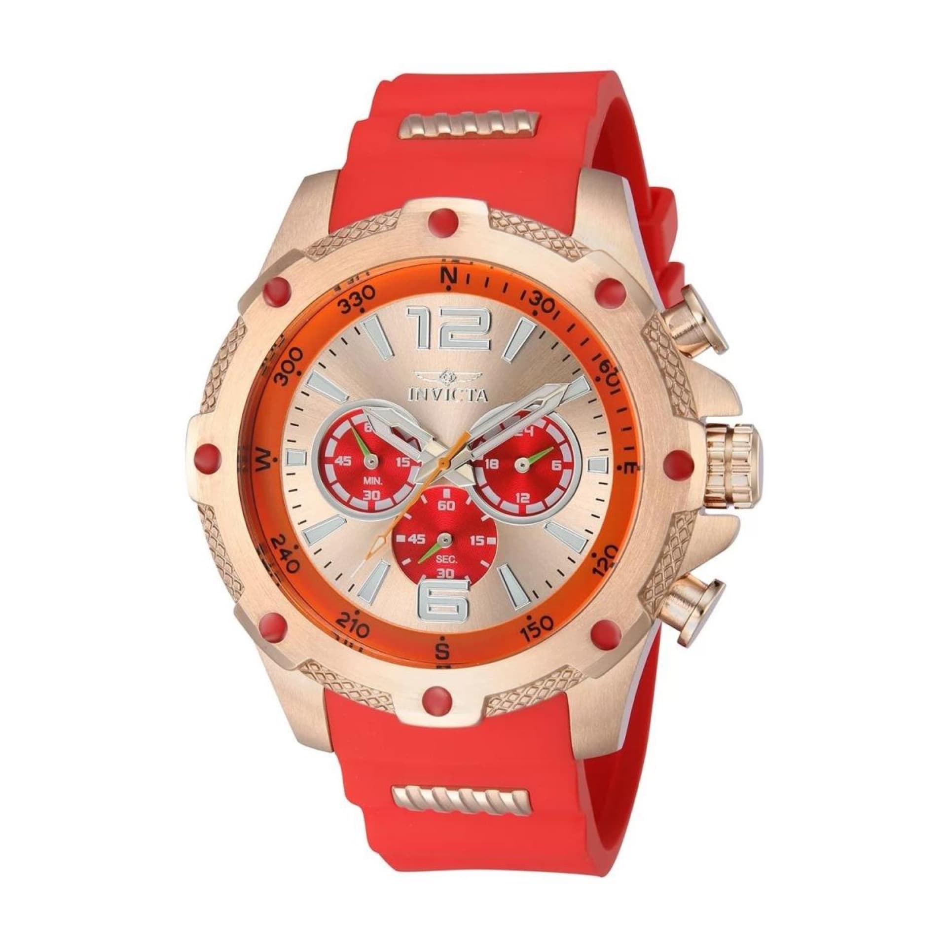 43004 Reloj I-Force Quartz de 50 mm con esfera metálica de acero inoxidable VD54 para hombre
