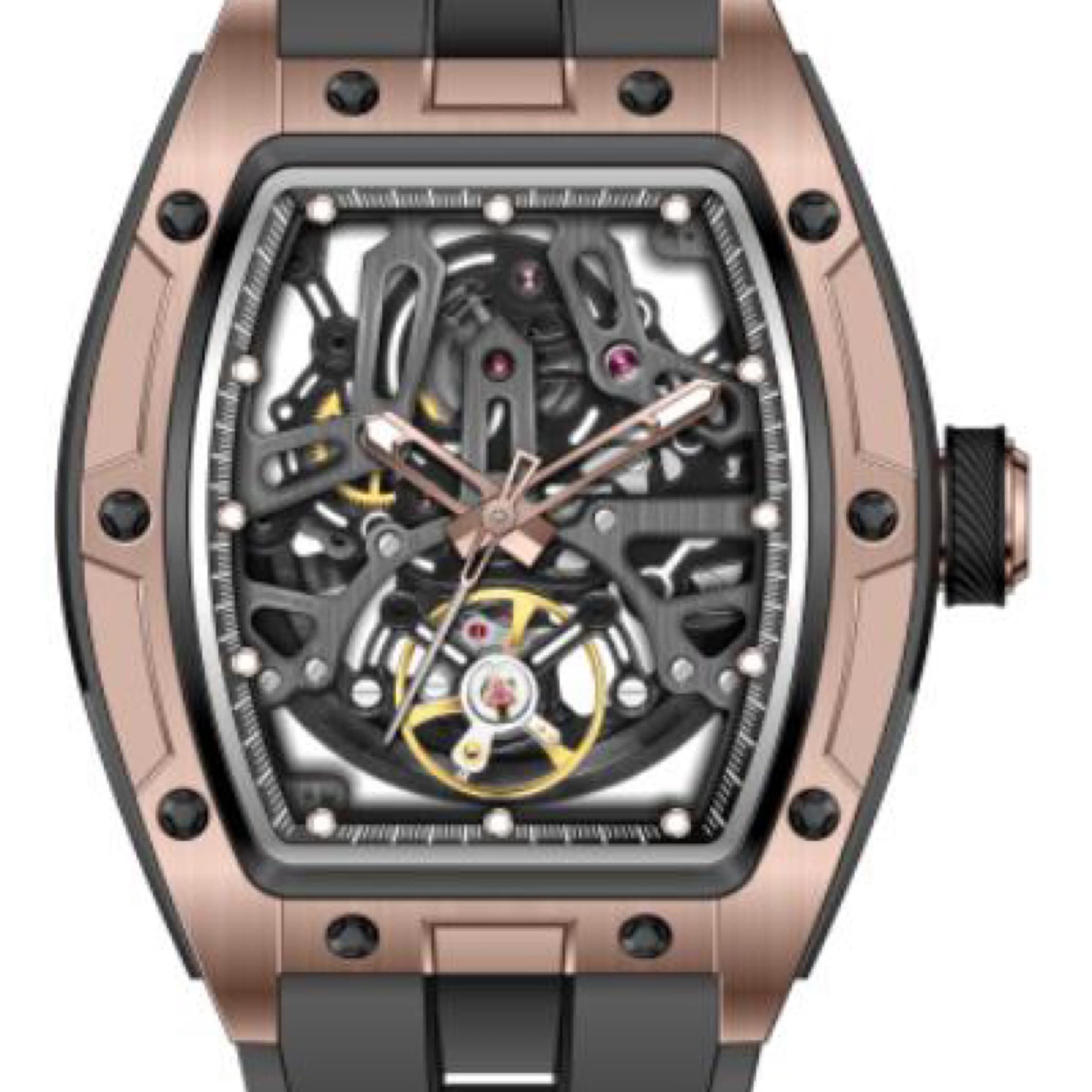 49032 Reloj automático S1 Rally de 44 mm para hombre con esfera negra y 3 agujas