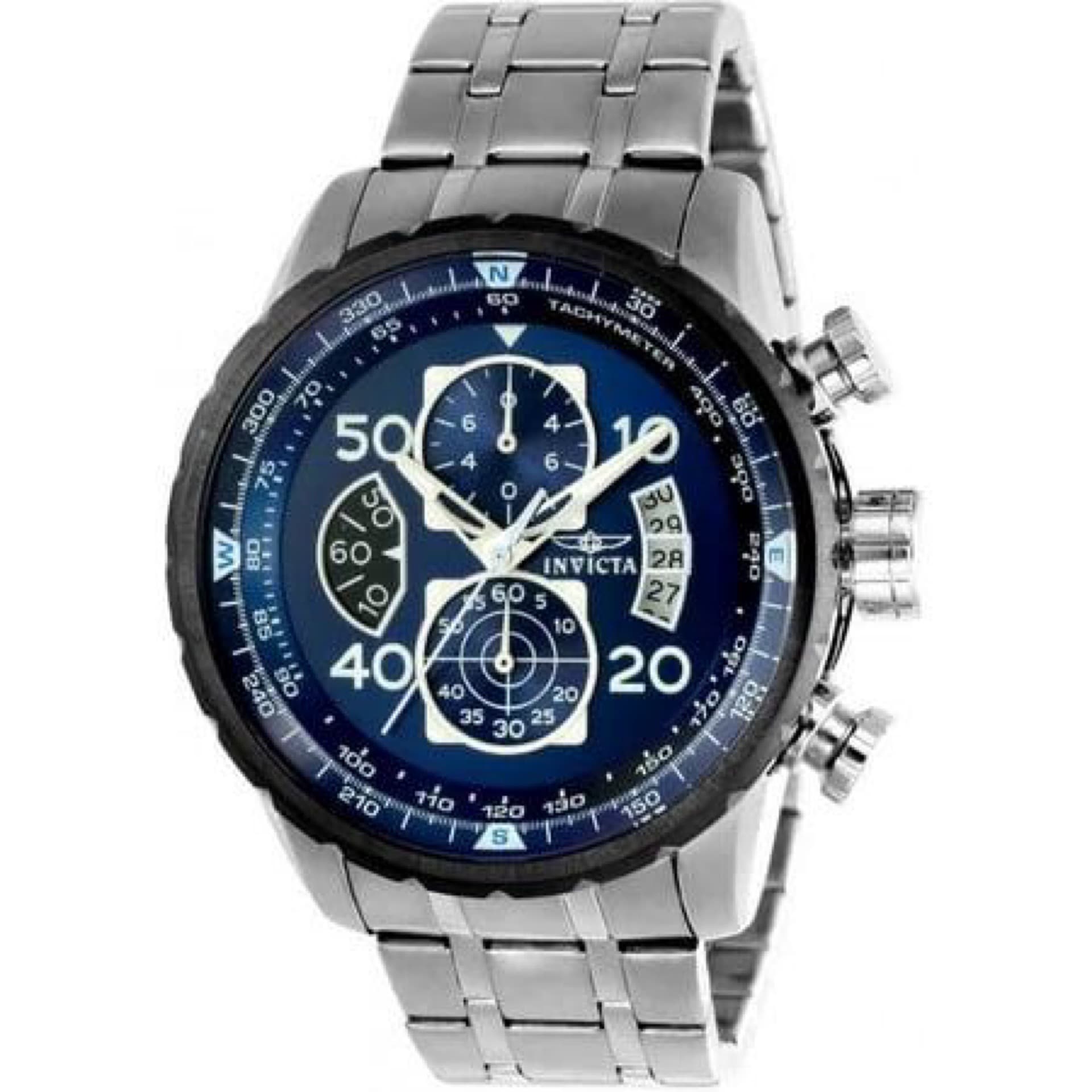 22970 Reloj Invicta Aviator Cronógrafo con Esfera Azul para Hombre