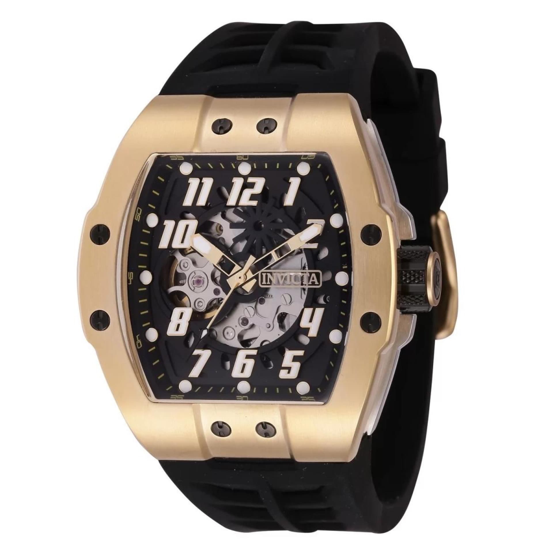 44892 Reloj automático S1 Rally NH70 de 44 mm con esfera negra para hombre